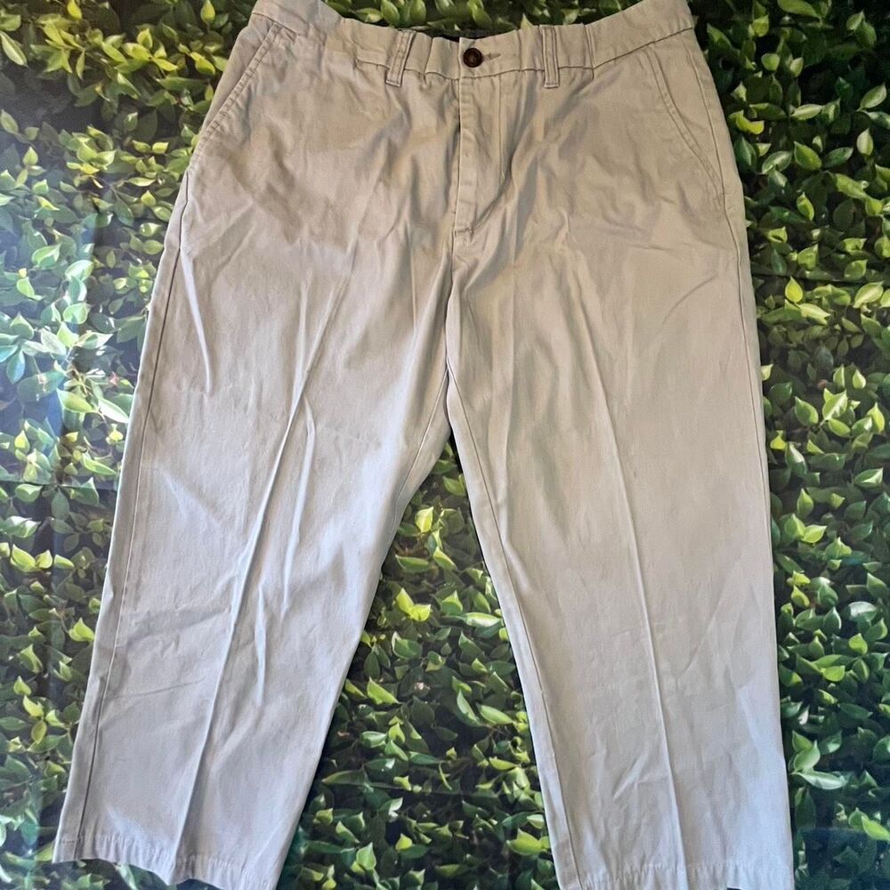 Tommy-hilfiger Men's Cream and White Trousers